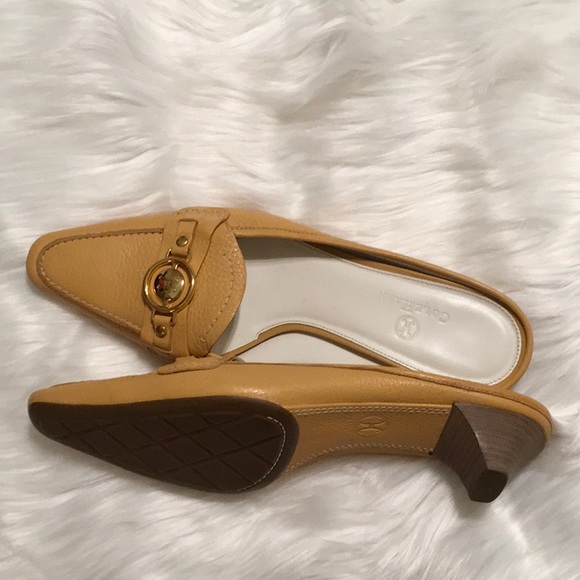 NWOB Cole Haan Camel Color Mules size 8 AA - Picture 2 of 6